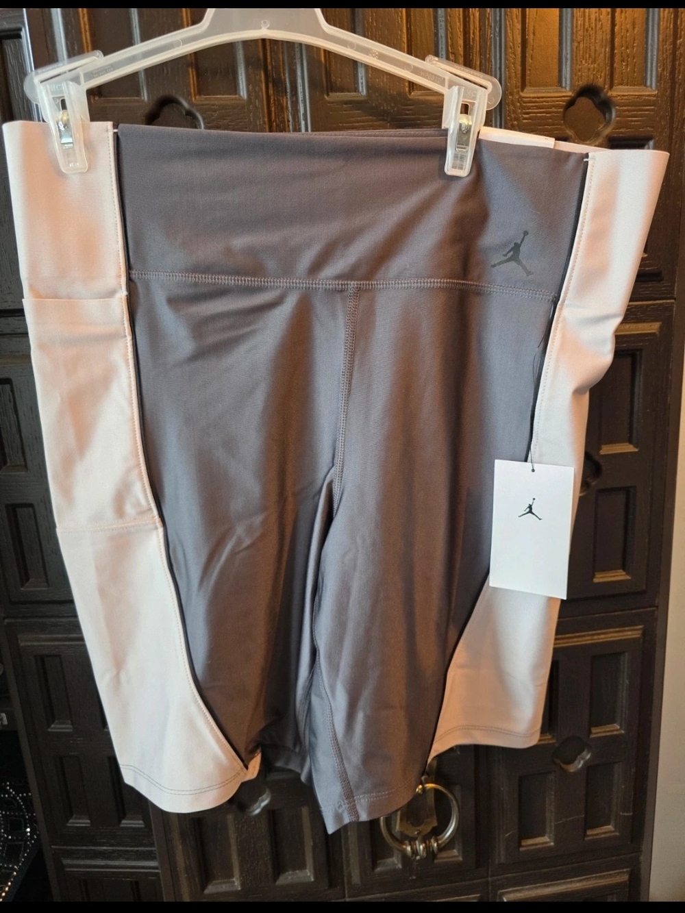 Jordan Two-Tone Gray Bike Shorts New With Tags Bikercore Sporty Preppy